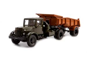 MAZ-200V WITH TRAILER MAZ-5232V (USSR RUSSIA) | МАЗ-200В С ПОЛУПРИЦЕПОМ МАЗ-5232В 