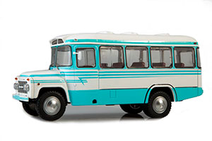 KURGAN BUS 685V (USSR RUSSIAN BUS) WHITE/BLUE | КУРГАНСКИЙ АВТОБУС-685В (ПОДАРОЧНАЯ УПАКОВКА)*КАВЗ KAVZ