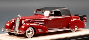 CADILLAC 452D V16 VICTORIA CONVERTIBLE CLOSED 1934 , BROWN GREY