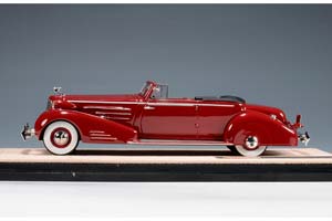 CADILLAC 452D V16 VICTORIA CONVERTIBLE COUPE (ОТКРЫТЫЙ) 1934 MAROON — фото 4