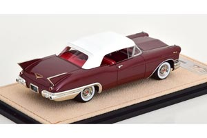 CADILLAC ELDORADO BIARRITZ CONVERTIBLE 1957 DARK RED METALLIC/WHITE (LIMITED EDITION 109 PCS) / КАДИЛЛАК ЭЛЬДОРАДО КРАСНЫЙ — фото 2