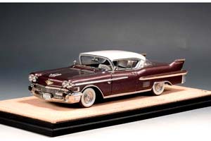 CADILLAC COUPE DEVILLE 1958 MAUVE METALLIC — фото 3