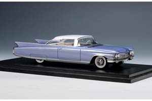 CADILLAC ELDORADO SEVILLE 1960 HEATHER BLUE METALLIC/WHITE — фото 4
