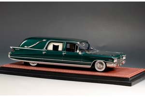 CADILLAC EUREKA LANDAU HEARSE (КАТАФАЛК) 1960 GLENCOE GREEN IRID — фото 3
