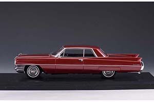 CADILLAC COUPE DEVILLE 1964 MATADOR RED METALLIC — фото 4