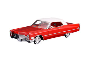 CADILLAC DEVILLE CONVERTIBLE (CLOSED) 1968 DAKOTA RED