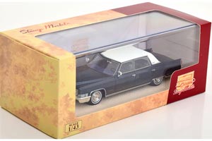 CADILLAC FLEETWOOD BROUGHAM 1969 BLUE METALLIC/WHITE (LIMITED EDITION 199 PCS) / КАДИЛЛАК ФЛИТВУД СИНИЙ — фото 3