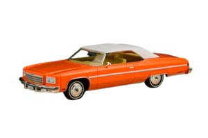 CHEVROLET CAPRICE CONVERTIBLE 1975 ЗАКРЫТЫЙ ОРАНЖЕВЫЙ