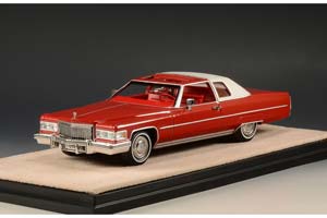 CADILLAC COUPE DEVILLE 1975 FIRETHORNE RED METALLIC — фото 3