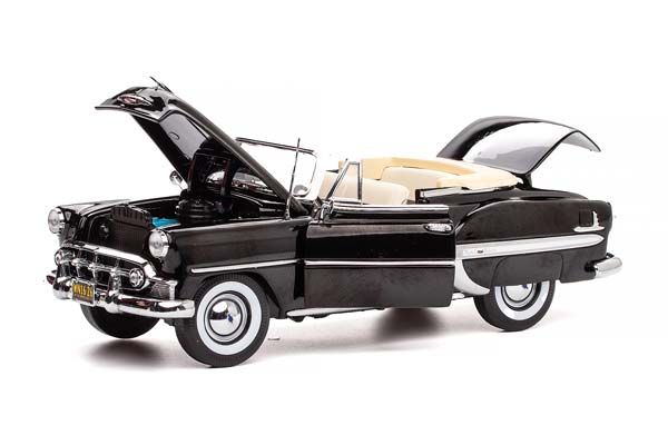 CHEVROLET BEL AIR OPEN ROOF CONVERTIBLE 1953 BLACK / ШЕВРОЛЕ БЕЛ ЭЙР КАБРИОЛЕТ С ОТКРЫТЫМ ВЕРХОМ 1953 ЧЕРНЫЙ — фото 3