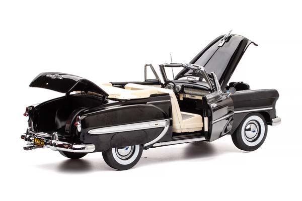 CHEVROLET BEL AIR OPEN ROOF CONVERTIBLE 1953 BLACK / ШЕВРОЛЕ БЕЛ ЭЙР КАБРИОЛЕТ С ОТКРЫТЫМ ВЕРХОМ 1953 ЧЕРНЫЙ — фото 4