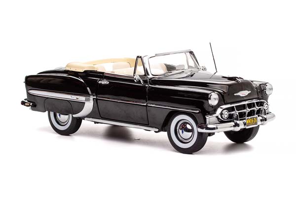 CHEVROLET BEL AIR OPEN ROOF CONVERTIBLE 1953 BLACK / ШЕВРОЛЕ БЕЛ ЭЙР КАБРИОЛЕТ С ОТКРЫТЫМ ВЕРХОМ 1953 ЧЕРНЫЙ — фото 7