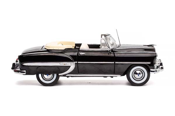 CHEVROLET BEL AIR OPEN ROOF CONVERTIBLE 1953 BLACK / ШЕВРОЛЕ БЕЛ ЭЙР КАБРИОЛЕТ С ОТКРЫТЫМ ВЕРХОМ 1953 ЧЕРНЫЙ — фото 10