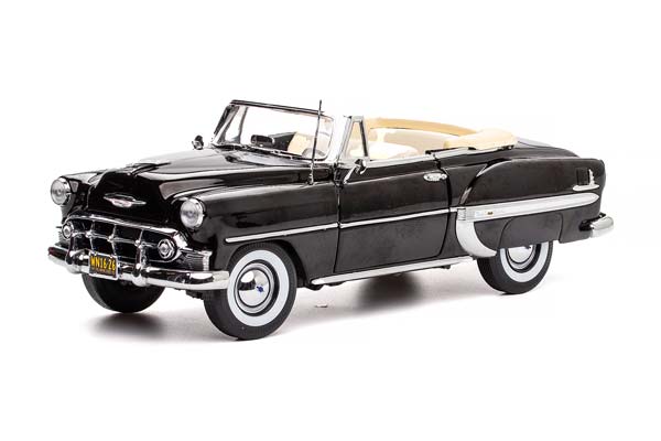 CHEVROLET BEL AIR OPEN ROOF CONVERTIBLE 1953 BLACK / ШЕВРОЛЕ БЕЛ ЭЙР КАБРИОЛЕТ С ОТКРЫТЫМ ВЕРХОМ 1953 ЧЕРНЫЙ