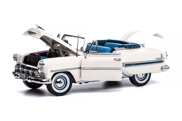 CHEVROLET BEL AIR OPEN ROOF CONVERTIBLE 1953 WHITE / ШЕВРОЛЕ БЕЛ ЭЙР КАБРИОЛЕТ С ОТКРЫТЫМ ВЕРХОМ 1953 БЕЛЫЙ — фото 3