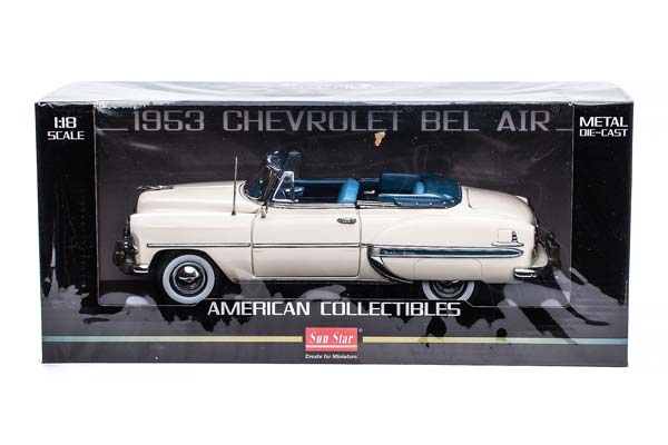 CHEVROLET BEL AIR OPEN ROOF CONVERTIBLE 1953 WHITE / ШЕВРОЛЕ БЕЛ ЭЙР КАБРИОЛЕТ С ОТКРЫТЫМ ВЕРХОМ 1953 БЕЛЫЙ — фото 12