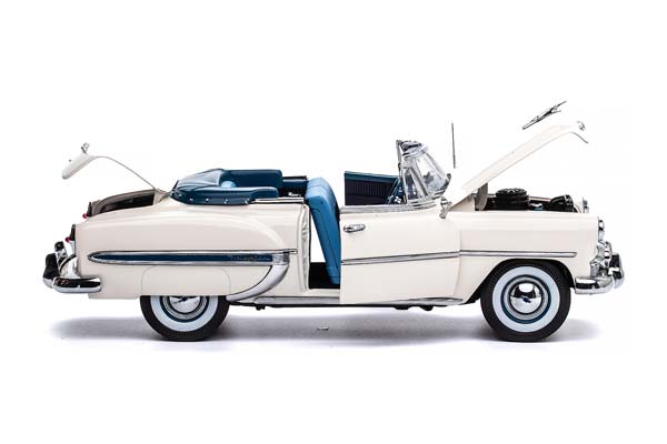 CHEVROLET BEL AIR OPEN ROOF CONVERTIBLE 1953 WHITE / ШЕВРОЛЕ БЕЛ ЭЙР КАБРИОЛЕТ С ОТКРЫТЫМ ВЕРХОМ 1953 БЕЛЫЙ — фото 6