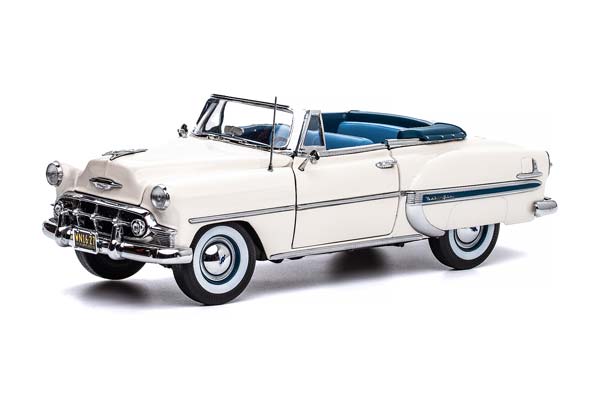 CHEVROLET BEL AIR OPEN ROOF CONVERTIBLE 1953 WHITE / ШЕВРОЛЕ БЕЛ ЭЙР КАБРИОЛЕТ С ОТКРЫТЫМ ВЕРХОМ 1953 БЕЛЫЙ