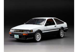 TOYOTA COROLLA LEVIN AE86 1985 БЕЛЫЙ С ЧЕРНЫМ (РЕГУЛИРУЕМАЯ ПОДВЕСКА)