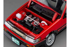 TOYOTA COROLLA LEVIN AE86 1985 КРАСНЫЙ С ЧЕРНЫМ (РЕГУЛИРУЕМАЯ ПОДВЕСКА) — фото 3