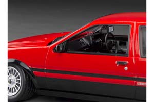 TOYOTA COROLLA LEVIN AE86 1985 КРАСНЫЙ С ЧЕРНЫМ (РЕГУЛИРУЕМАЯ ПОДВЕСКА) — фото 5