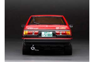 TOYOTA COROLLA LEVIN AE86 1985 КРАСНЫЙ С ЧЕРНЫМ (РЕГУЛИРУЕМАЯ ПОДВЕСКА) — фото 7
