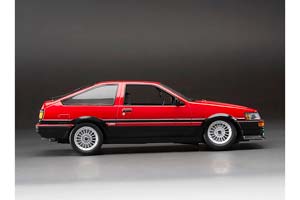 TOYOTA COROLLA LEVIN AE86 1985 КРАСНЫЙ С ЧЕРНЫМ (РЕГУЛИРУЕМАЯ ПОДВЕСКА) — фото 9