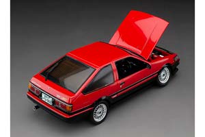 TOYOTA COROLLA LEVIN AE86 1985 КРАСНЫЙ С ЧЕРНЫМ (РЕГУЛИРУЕМАЯ ПОДВЕСКА) — фото 2