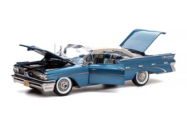 PONTIAC BONNEVILLE HARD TOP 1959 BLUE / ПОНТИАК БОННЕВИЛЬ С ЖЕСТКОЙ КРЫШЕЙ 1959 СИНИЙ — фото 3
