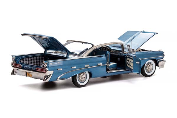 PONTIAC BONNEVILLE HARD TOP 1959 BLUE / ПОНТИАК БОННЕВИЛЬ С ЖЕСТКОЙ КРЫШЕЙ 1959 СИНИЙ — фото 4