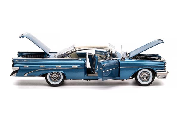 PONTIAC BONNEVILLE HARD TOP 1959 BLUE / ПОНТИАК БОННЕВИЛЬ С ЖЕСТКОЙ КРЫШЕЙ 1959 СИНИЙ — фото 6