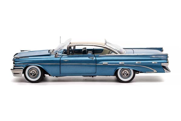 PONTIAC BONNEVILLE HARD TOP 1959 BLUE / ПОНТИАК БОННЕВИЛЬ С ЖЕСТКОЙ КРЫШЕЙ 1959 СИНИЙ — фото 7