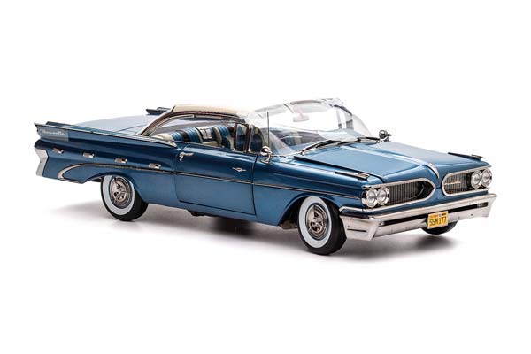 PONTIAC BONNEVILLE HARD TOP 1959 BLUE / ПОНТИАК БОННЕВИЛЬ С ЖЕСТКОЙ КРЫШЕЙ 1959 СИНИЙ — фото 9
