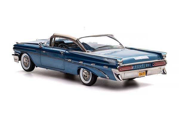 PONTIAC BONNEVILLE HARD TOP 1959 BLUE / ПОНТИАК БОННЕВИЛЬ С ЖЕСТКОЙ КРЫШЕЙ 1959 СИНИЙ — фото 10