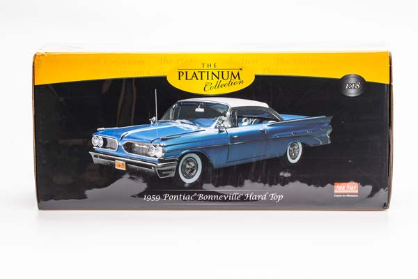 PONTIAC BONNEVILLE HARD TOP 1959 BLUE / ПОНТИАК БОННЕВИЛЬ С ЖЕСТКОЙ КРЫШЕЙ 1959 СИНИЙ — фото 11