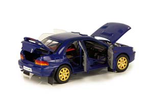 SUBARU IMPREZA WRX STI STREET LEGAL 1996 СИНИЙ — фото 4
