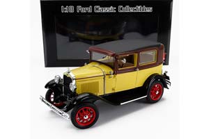 FORD MODEL A TUDOR ЖЕЛТЫЙ С КОРИЧНЕВЫМ