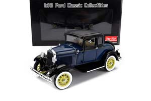FORD MODEL A COUPE DONKER СИНИЙ С ЧЕРНЫМ