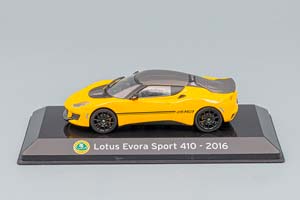 LOTUS EVORA SPORT 410 (2016) - CON VETRINA - WITH SHOWCASE, YELLOW BLACK — фото 3