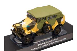 DODGE WC-6 COMMAND CAR 1ST ARMORED DIVISION TUNISIA - FEBRUARY, 1943 ИЗ СЕРИИ SAMOCHODY WOJSKOWE II WOJNY ŚWIATOWEJ