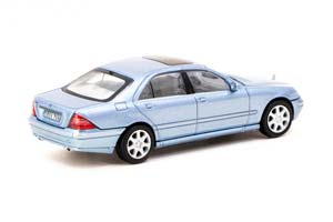 MERCEDES W220 S-KLASS 1999 LIGHT BLUE (ДЛИНА МОДЕЛИ 6-10 СМ) — фото 2