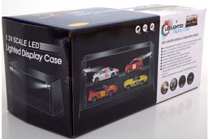 SHOWCASE FOR 4 MODELCARS BLACK / БОКС ДЛЯ 4-Х МОДЕЛЕЙ 1:43 С ЛЭД ПОДСВЕТКОЙ И ЮСБ ПИТАНИЕМ (РАЗМЕРЫ Д/В/Ш:27/12/12 СМ) — фото 3