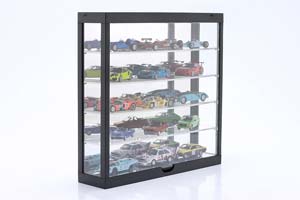 SHOWCASE LED MULTICASE 5 FLOORS FOR MODELS IN THE SCALE / 1:64 BLACK / MIRROR / БОКС ЛЕД МУЛТИКАСЕ 5 ФЛУРС ДЛЯ МОДЕЛС ЧЕРНЫЙ ЗЕРКАЛО