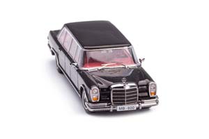 MERCEDES-BENZ 600 PULLMAN 1963 (W100) ЧЕРНЫЙ (ДЛИНА МОДЕЛИ 6-10 СМ) — фото 4