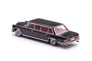MERCEDES-BENZ 600 PULLMAN 1963 (W100) ЧЕРНЫЙ (ДЛИНА МОДЕЛИ 6-10 СМ) — фото 7