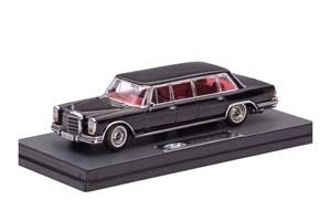 MERCEDES-BENZ 600 PULLMAN 1963 (W100) ЧЕРНЫЙ (ДЛИНА МОДЕЛИ 6-10 СМ) — фото 9