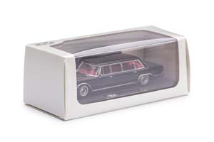MERCEDES-BENZ 600 PULLMAN 1963 (W100) ЧЕРНЫЙ (ДЛИНА МОДЕЛИ 6-10 СМ) — фото 11