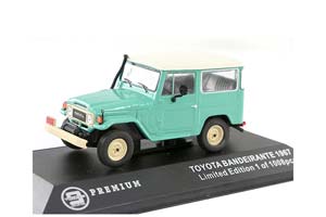 TOYOTA LAND CRUISER FJ40 1968 (BANDEIRANTE) ЗЕЛЕНЫЙ С БЕЛОЙ КРЫШЕЙ И ЧЕРНЫМ САЛОНОМ — фото 1