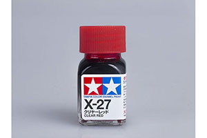 GLOSSY ENAMEL PAINT (CLEAR RED), X-27 | КРАСКА ГЛЯНЦЕВАЯ ЭМАЛЕВАЯ (CLEAR RED), X-27 
