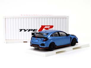 HONDA CIVIC TYPE R (FK8) СИНИЙ/ЧЕРНЫЙ, С КОНТЕЙНЕРОМ (ДЛИНА МОДЕЛИ 6-10 СМ) — фото 2